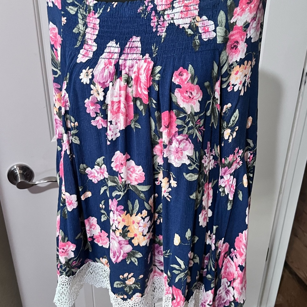 My Story Pink and Blue off the shoulder top